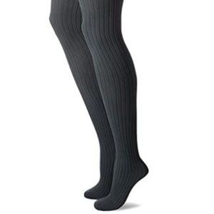 Hue Gray Double Rib Shaping Tights Size 3 M/L Made to Move Shapers
